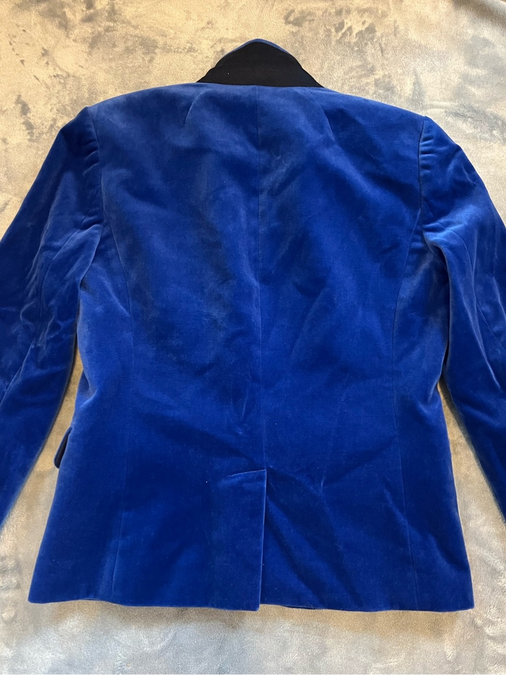 J.Crew Royal Blue Velvet Blazer - Picture 3 of 5
